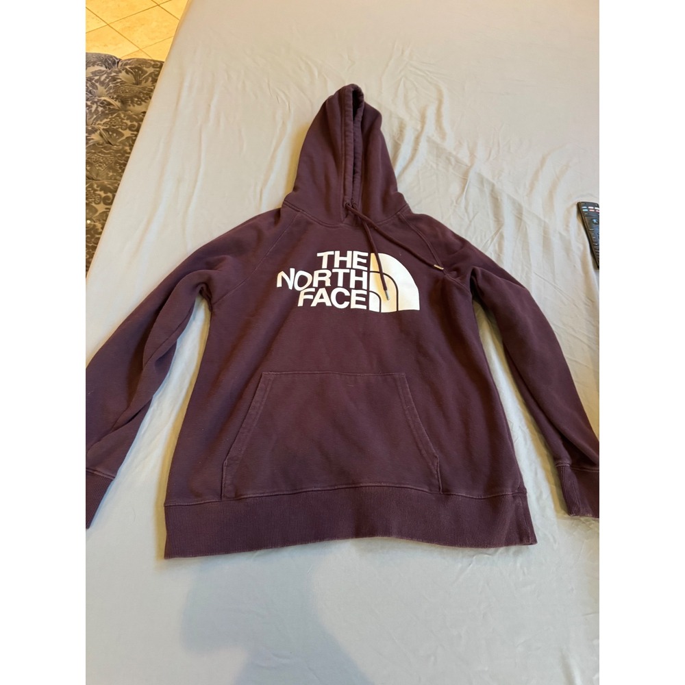 The North Face Womens Half Dome Pullover Hoodie Burgundy Maroon Small